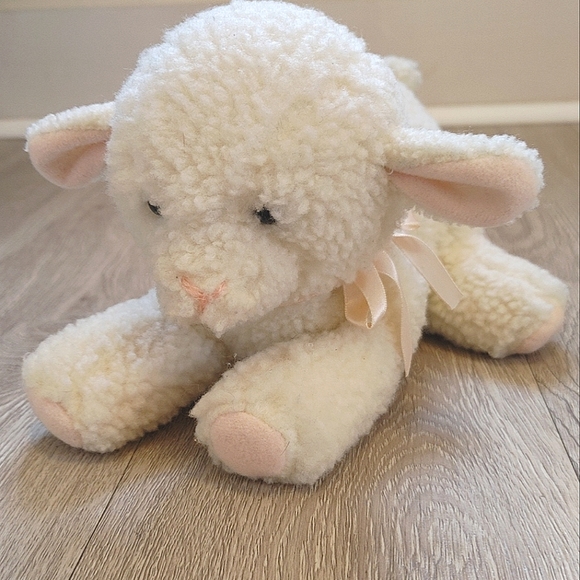 Dakin 1989 White Lamb Sheep Plush Musical Animated Stuffed Animal Jesus Loves Me - Picture 2 of 12